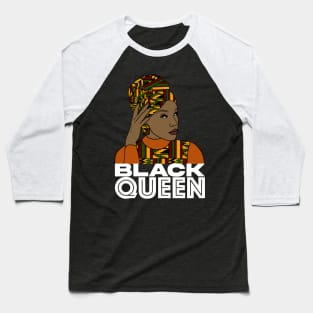 Black Queen Black Girl Magic Melanin Pride Black History Gift Baseball T-Shirt